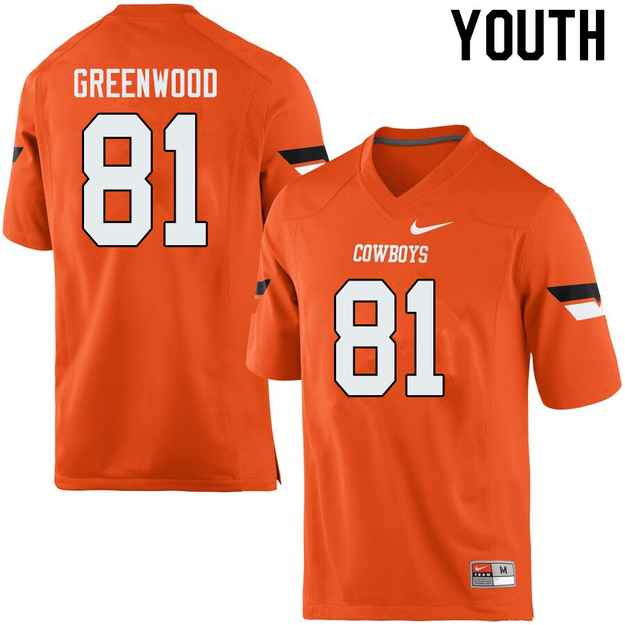 Youth #81 LC Greenwood Oklahoma State Cowboys College Football Jerseys Sale-Orange